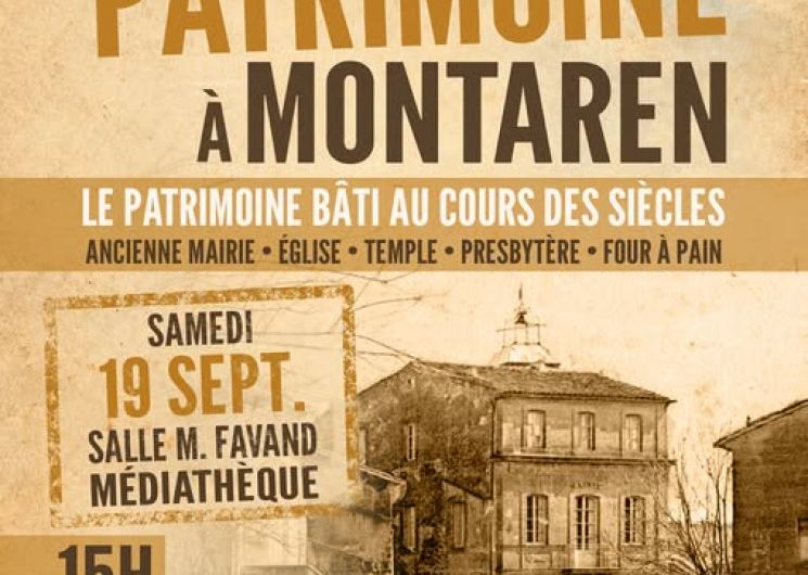 Affiche Journée du patrimoine Montaren
