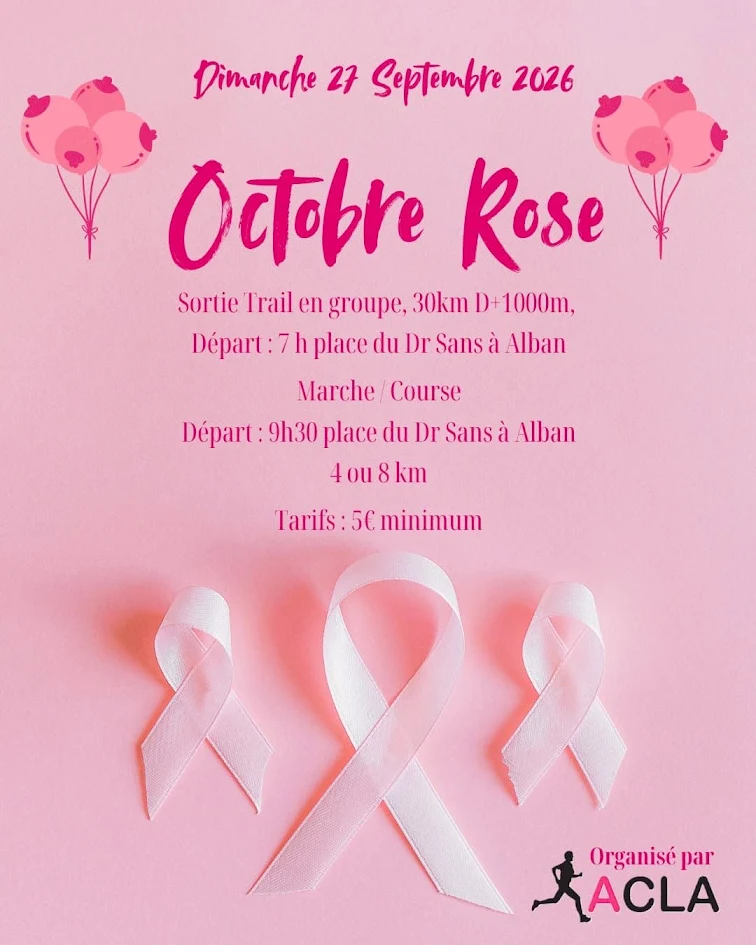 Sortie Trail - Octobre Rose_Alban