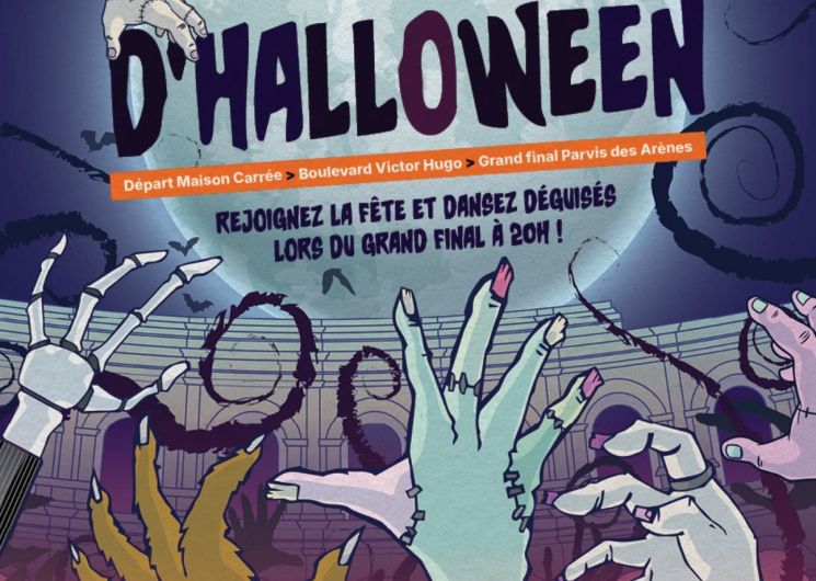 Affiche parade d'Halloween