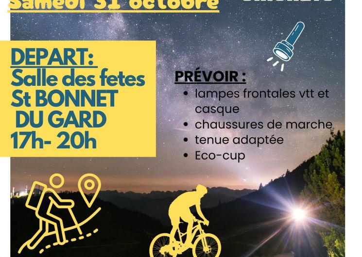 VTT et rando nocturne - La Luciolette_Saint-Bonnet-du-Gard