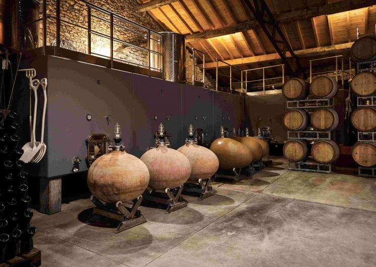Chai de vinification et d'élevage du Domaine de Cantalauze - vins bio de Gaillac