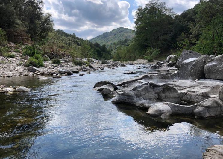 La rivière au pied du domaine