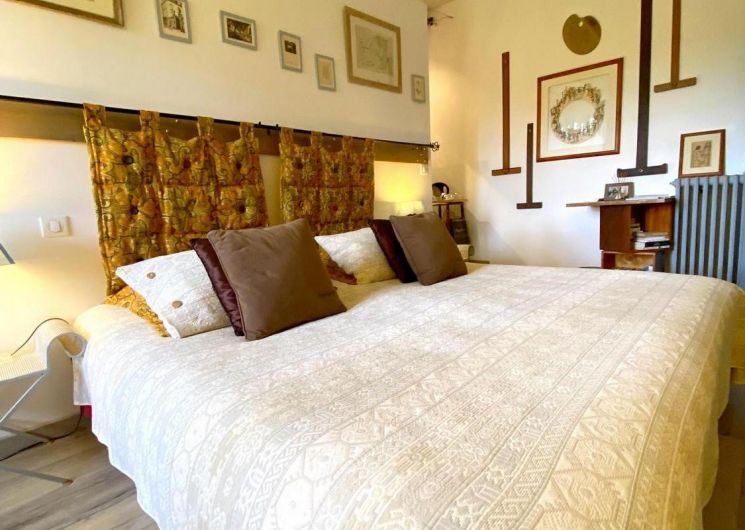 chambre d'Albert et Blanche lit double