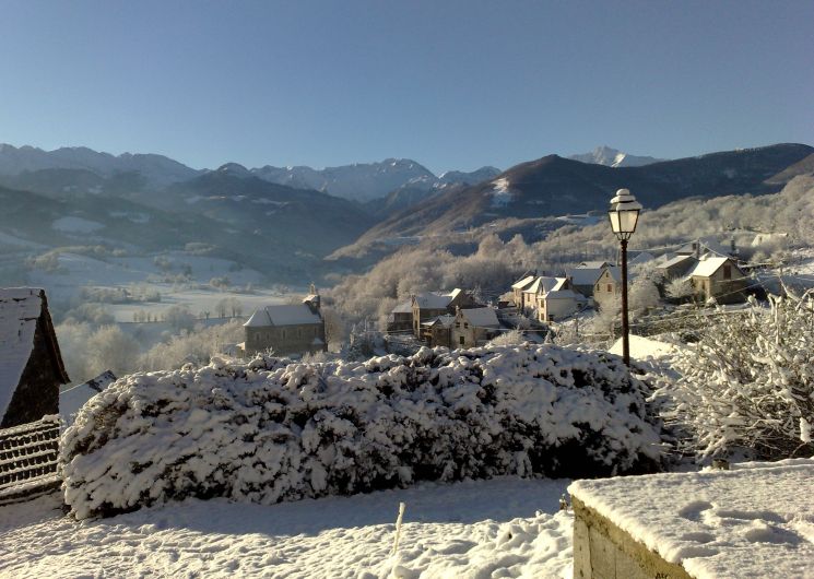 Arrout avec la neige