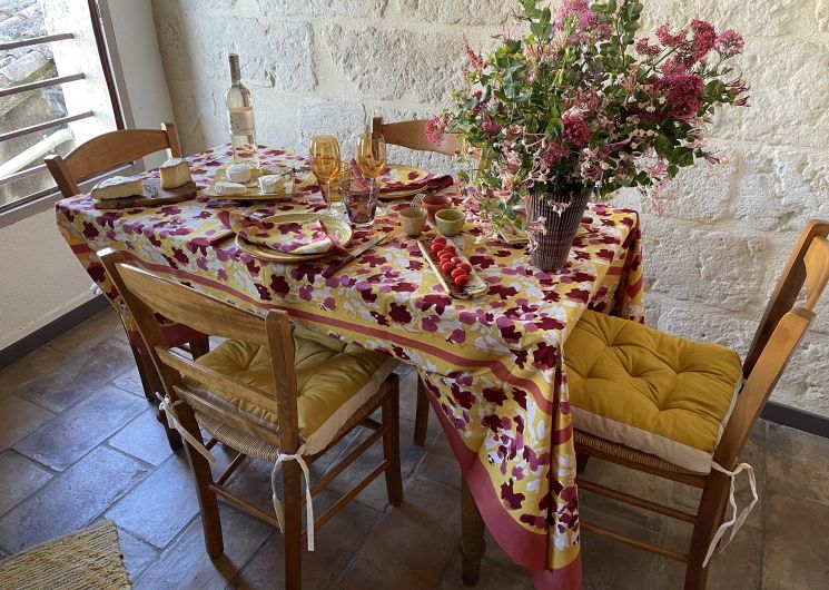 La table de l'espace repas
