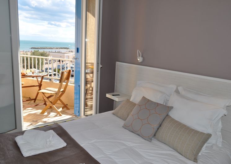 Chambre double avec vue sur la mer