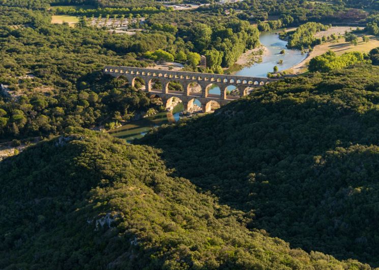 Pont du Gard Vue Aérienne