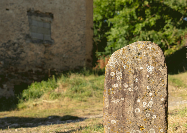 Statue-menhir des Ouvradous 1, face principale.