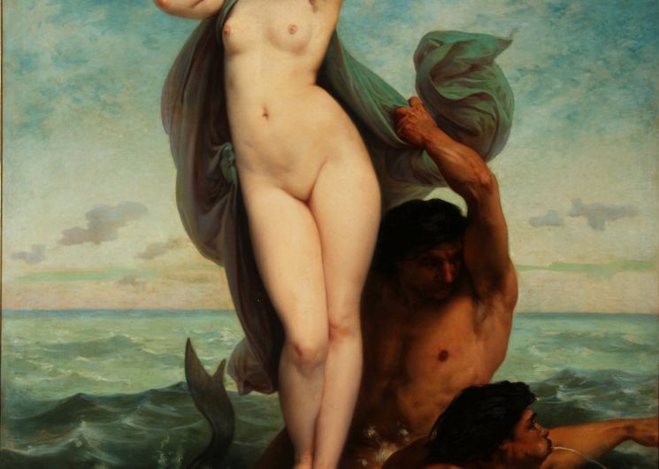 L'enlèvement d'Amymone (1818-1909) Félix-Henri GIACOMOTTI Huile sur toile