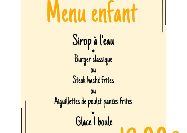 menu enfant