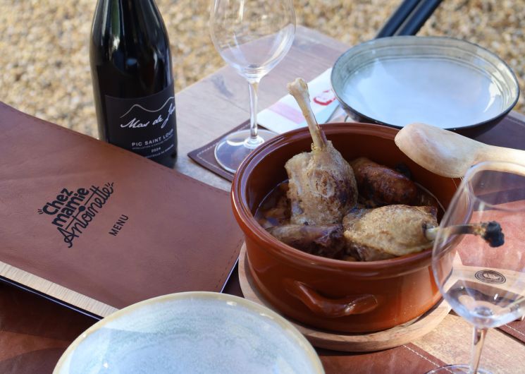 Chez mamie Antoinette_Degustación en la terraza