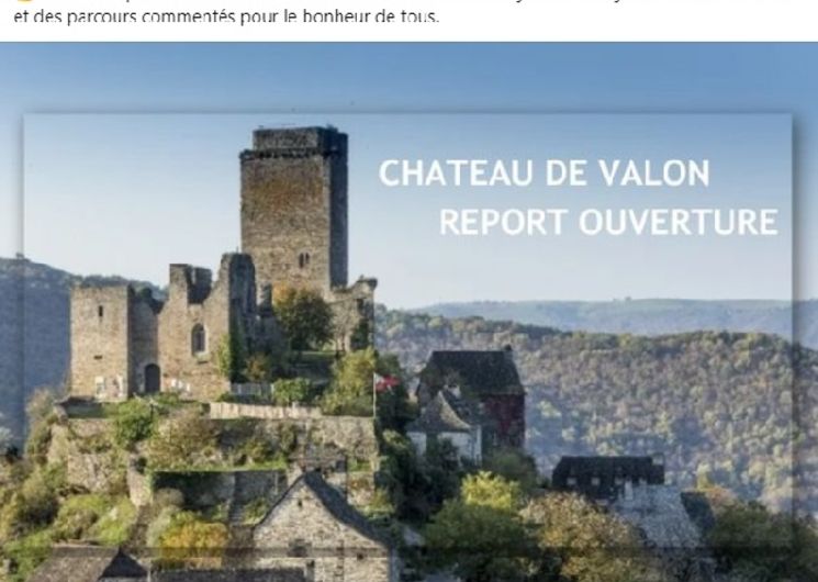 Château de Valon Report ouverture