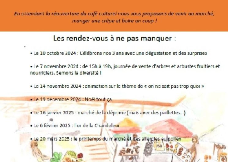 Marché alimentaire de producteurs 