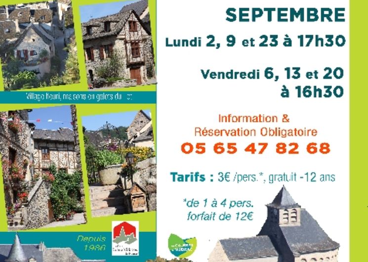 Visite guidée de Ste Eulalie d'Olt 