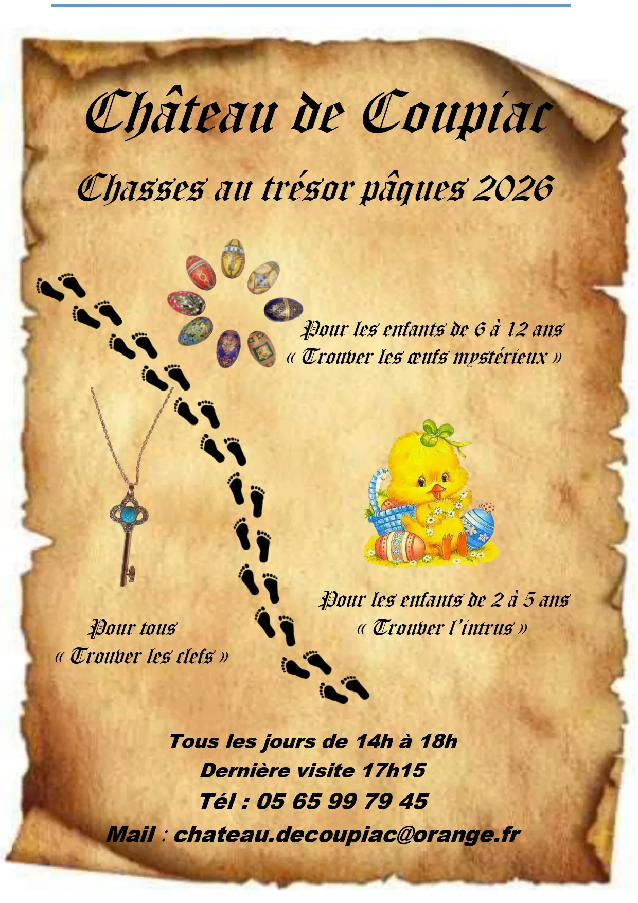 Chasses aux trésors au château 