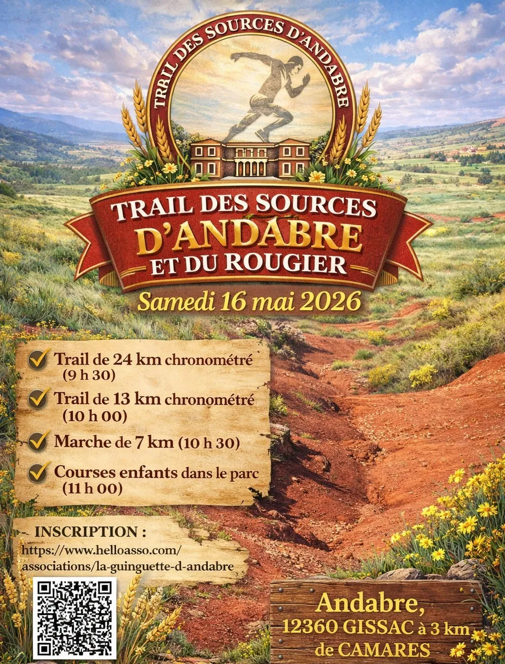 Trail des Sources d'Andabre et du Rougier 