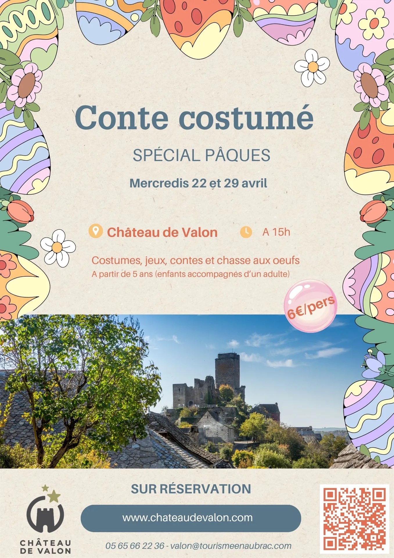 Château de Valon : visite contée spéciale Pâques 