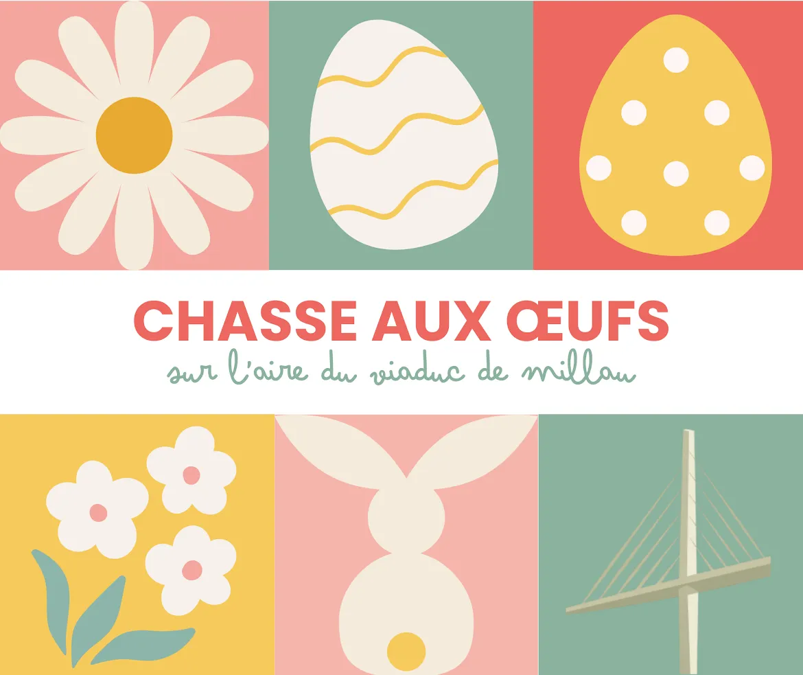 Chasse aux oeufs au Viaduc de Millau 