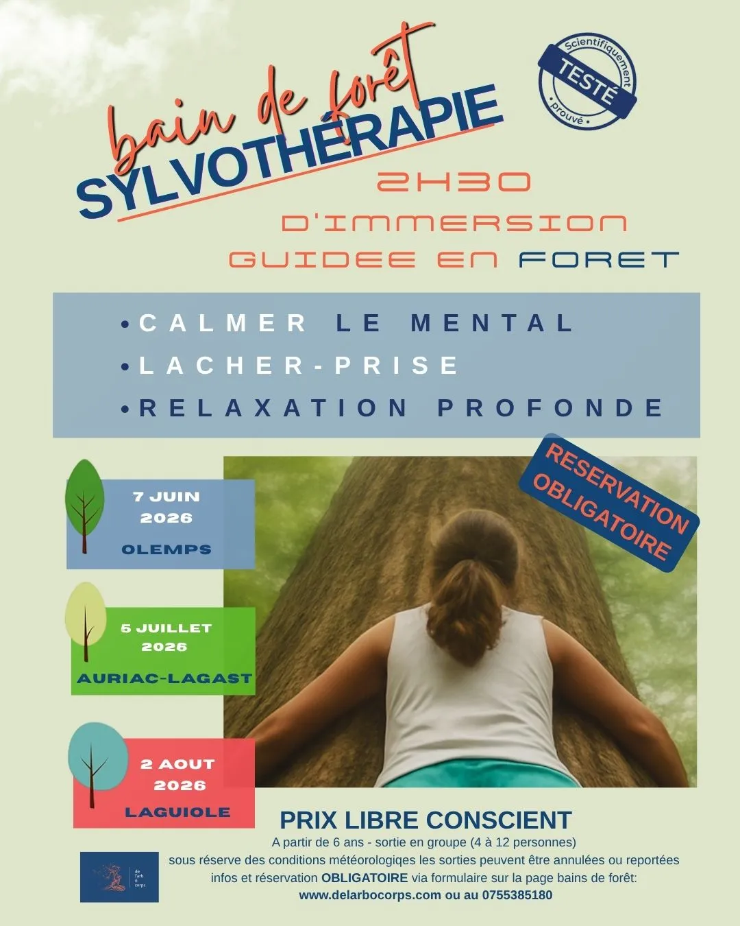 Sylvothérapie: bain de foret 