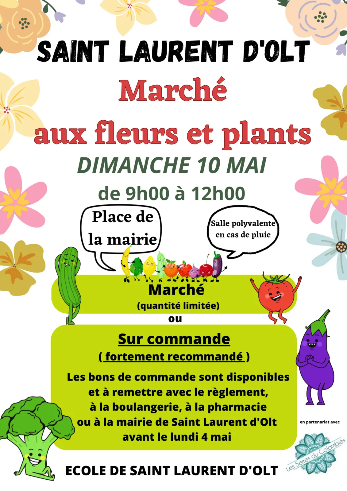Marché aux plants et aux fleurs à Saint Laurent d'Olt 
