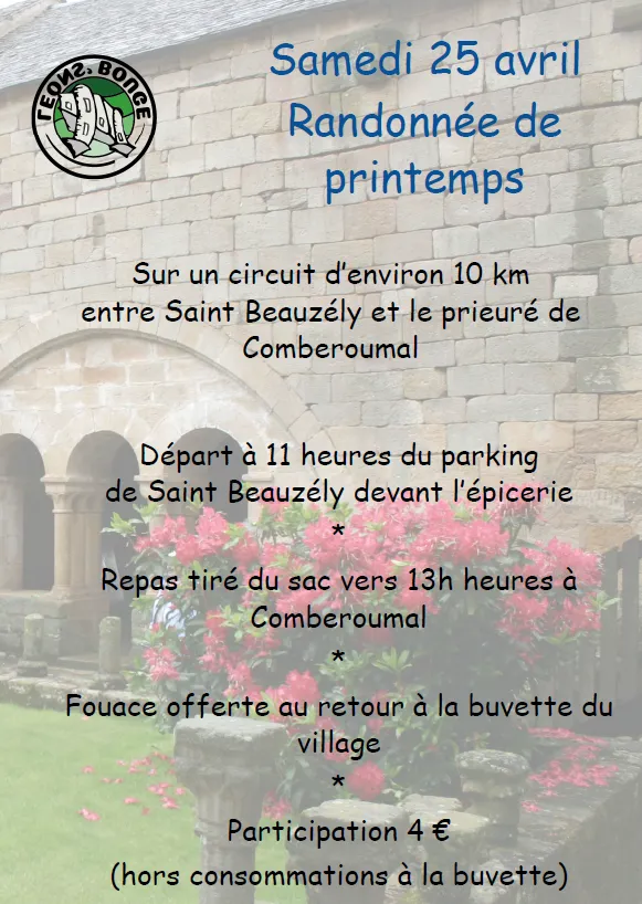 Randonnée de Printemps à Saint Beauzély 