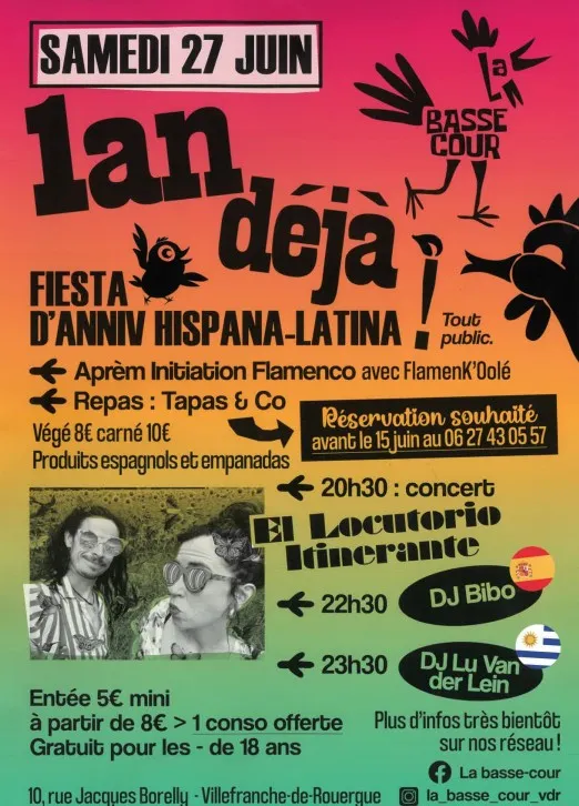 Fiesta d'anniv Hispana-Latina ! 