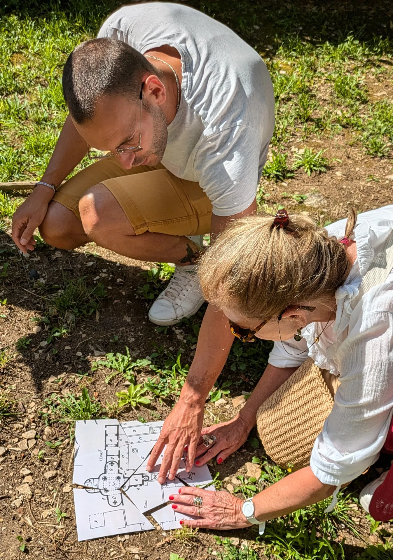 Visite sensorielle de Villeneuve-d'Aveyron 