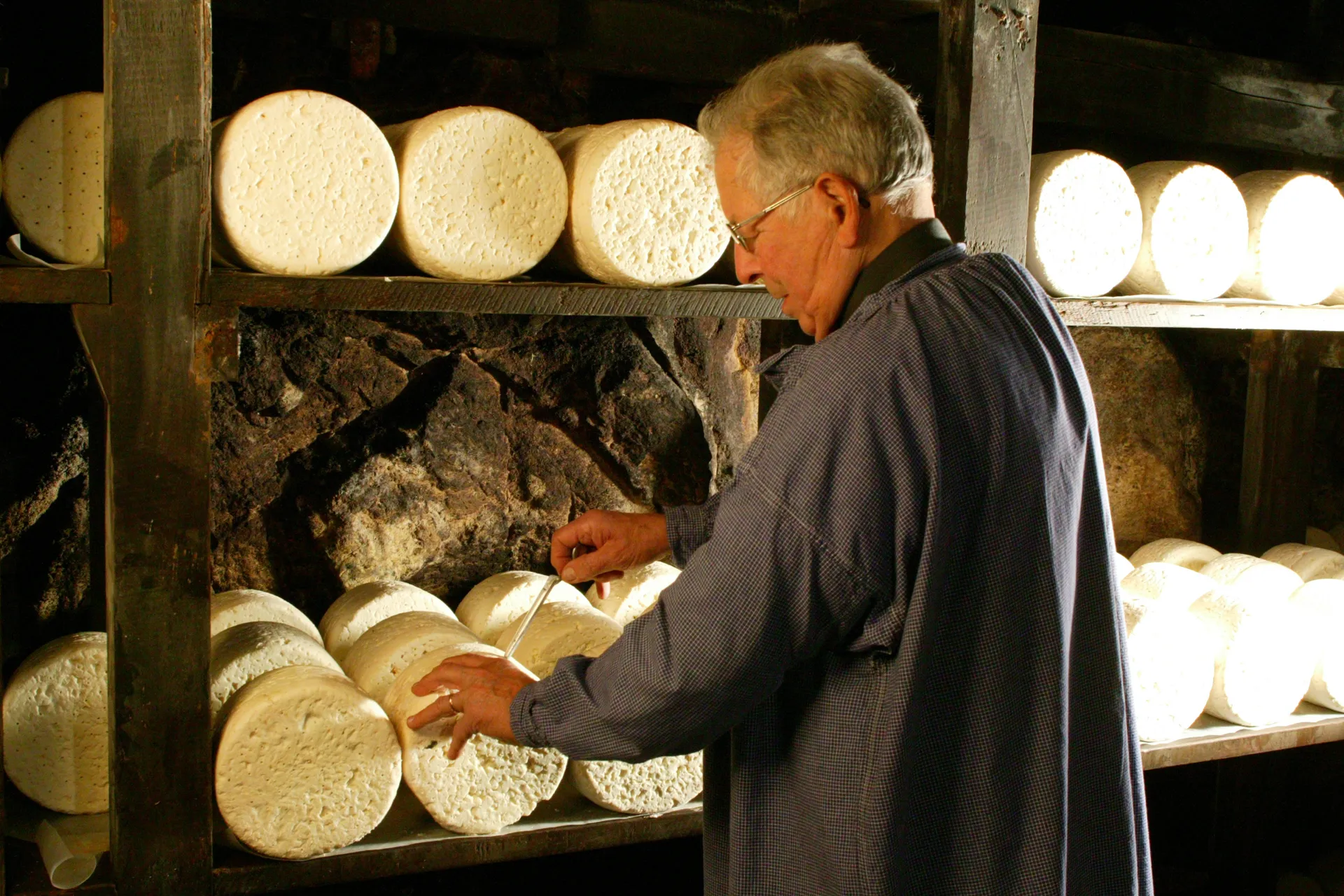 Visite entreprise : Roquefort Le Vieux Berger, Maison Combes 