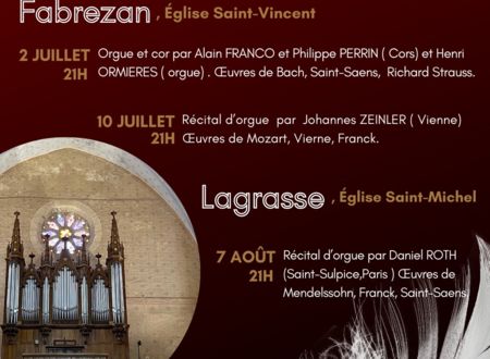 FESTIVAL ORGUES ET MUSIQUE EN CORBIÈRES 