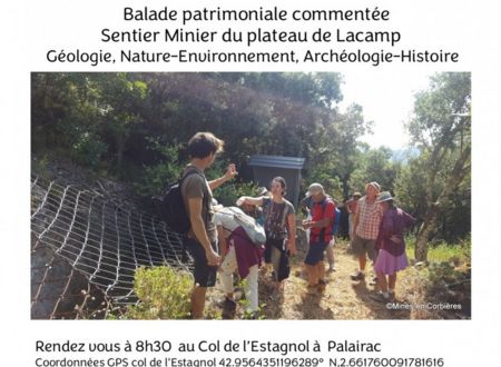 BALADE PATRIMONIALE COMMENTÉE DU PLATEAU DE LACAMP - MINES EN CORBIÈRES 