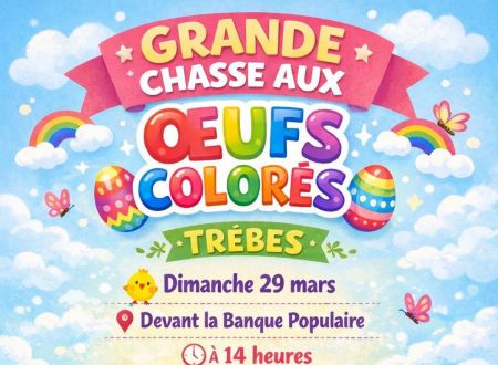 GRANDE CHASSE AUX OEUFS COLORÉS 