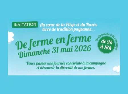 DE FERME EN FERME PIÈGE, LAURAGAIS, RAZÈS 2026 - LE CAMMAS FERME-HOSTEL 