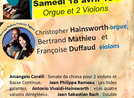 CONCERT : ORGUE ET 2 VIOLONS 