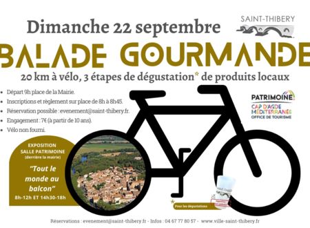 JEP 2024 - BALADE GOURMANDE À VÉLO - ST THIBERY 