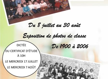 EXPOSITION DE PHOTOS ET D'OBJETS D'ÉCOLE ANCIENS 