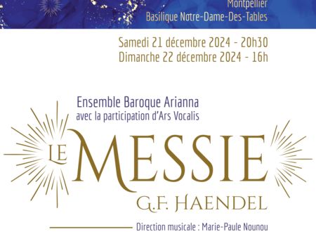 CONCERT DE NOËL: LE MESSIE DE HAENDEL 