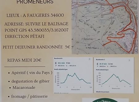 RANDONNÉE PÉDESTRE - CHASSEURS ET PROMENEURS 