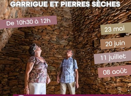 VISITES GUIDEES : BALADES SENSORIELLES ENTRE GARRIGUE ET PIERRES SECHES 