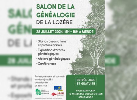 SALON DE LA GÉNÉALOGIE DE LA LOZÈRE - 9ÈME ÉDITION 