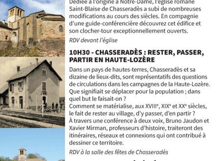 JOURNEES EUROPEENNES DU PATRIMOINE - SUR LES CHEMINS DE CHASSERADÈS 