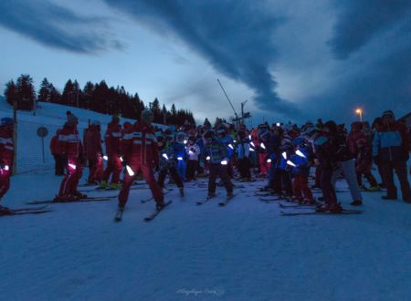 DESCENTE AUX FLAMBEAUX A LA STATION DU MOURTIS 