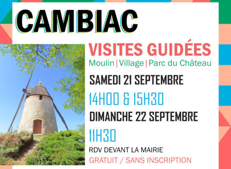 JEP 2024 - VISITE GUIDEE DE CAMBIAC 