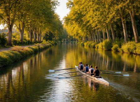 RALLYE DU CANAL DU MIDI EN AVIRON - ETAPE 2 - AYGUESVIVES – PORT LAURAGAIS 