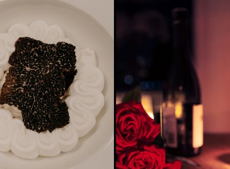 Menu mélano de Saint-Valentin au Château de Mercuès 