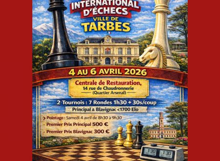 32ème Open International d'Échecs - réservé licenciés FFE 