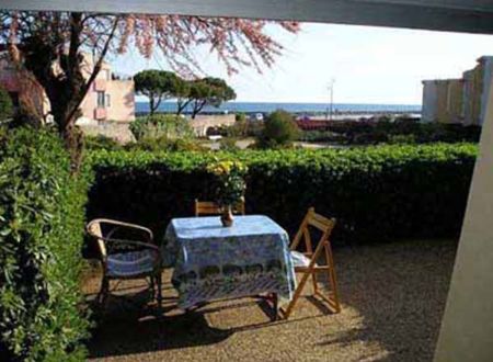 APPARTEMENT RDC VUE MER À SÈTE PLAGE DE LA CORNICHE, AVEC EXTÉRIEUR ET PARKING P 