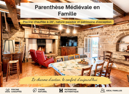 Gîte piscine couverte chauffée Padirac & rocamadour 