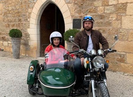 Virée en moto side-car dans la Vallée de la Dordogne 