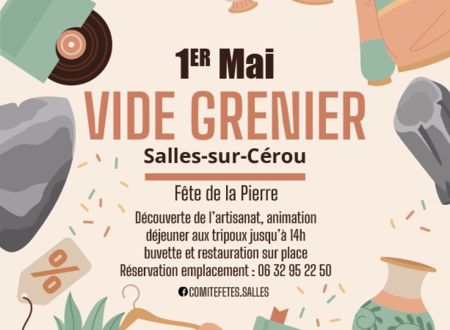Fête de la Pierre et Vide Greniers - Salles Le 1 mai 2024
