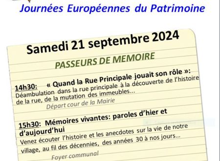 JEP - Passeurs de mémoire (déambulations) 